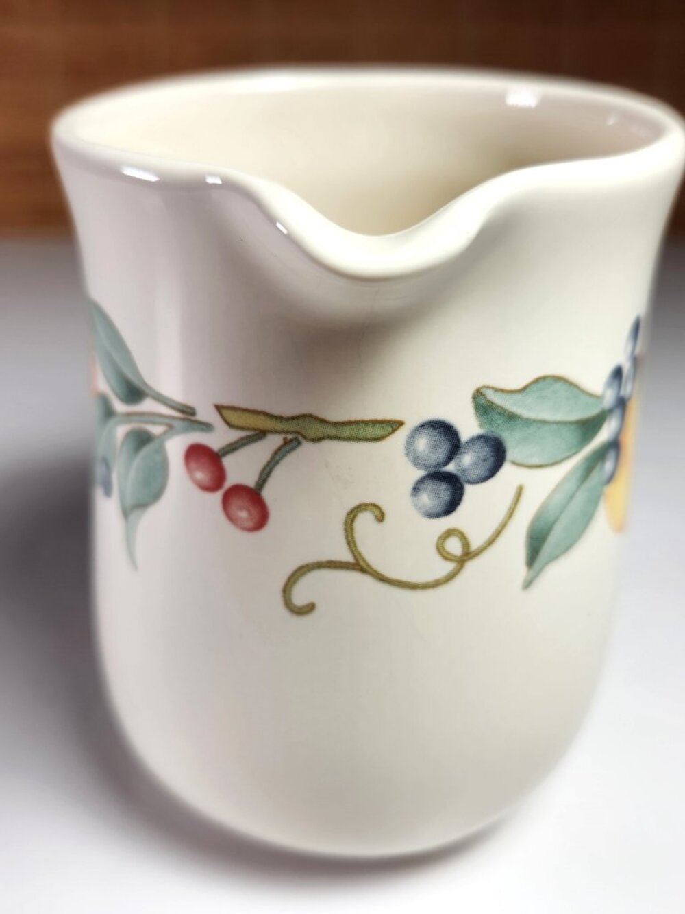 Corelle Coordinates Stoneware Creamer Fruit Pitcher 4.5” Kitchen Table Decor